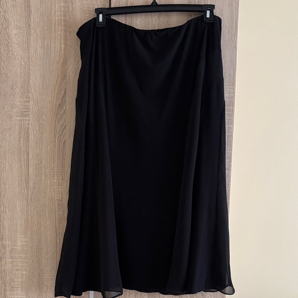 Alex Evenings Classic Black A-Line Skirt